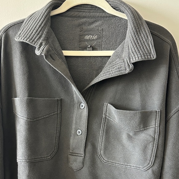 Aerie Charcoal Knit Sweater - Picture 3 of 7